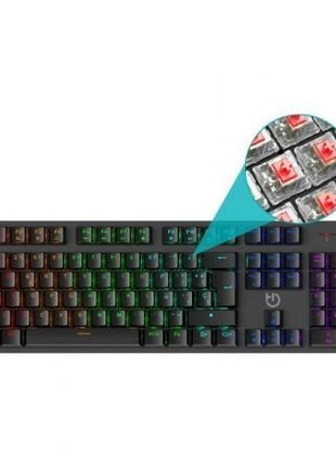 Teclado Gaming Mecánico Hiditec GK400 ARGB/ Switch Rojo - Tiensol