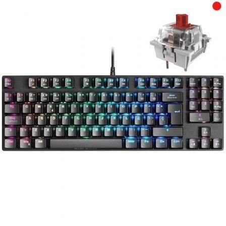 Teclado Gaming Mecánico Mars Gaming MKREVOPRORES/ Switch Rojo - Tiensol