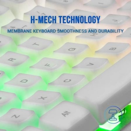 Teclado Gaming SemiMecánico Mars Gaming MK220ES/ Blanco - Tiensol