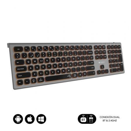 Teclado Inalámbrico Subblim Master/ Gris y Negro - Tiensol