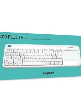 Teclado para Smart TV Logitech Wireless Touch K400 Plus/ Blanco - Tiensol