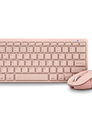 Teclado y Ratón Inalámbricos NGS Fantasy Kit Pink/ Rosa - Tiensol