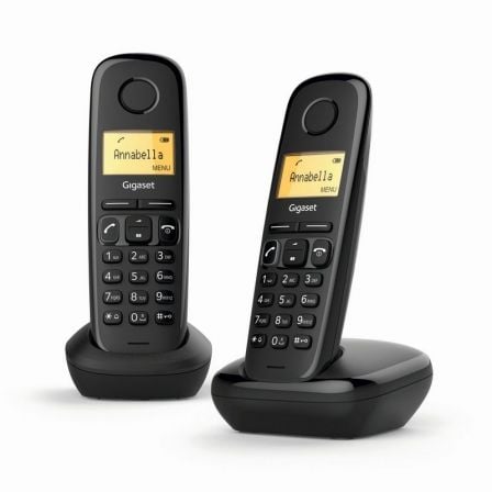 Teléfono Inalámbrico Gigaset A170/ Pack DUO/ Negro - Tiensol