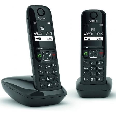 Teléfono Inalámbrico Gigaset AS690/ Pack DUO/ Negro - Tiensol