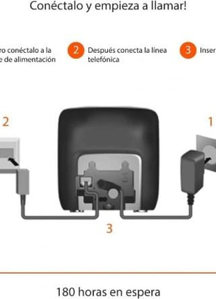 Teléfono Inalámbrico Gigaset CL390/ Gris - Tiensol