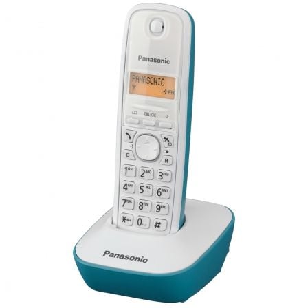 Teléfono Inalámbrico Panasonic KX - TG1611/ Blanco/ Azul - Tiensol