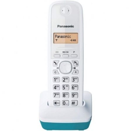 Teléfono Inalámbrico Panasonic KX - TG1611/ Blanco/ Azul - Tiensol