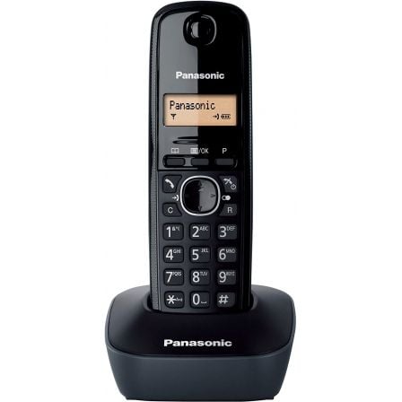 Teléfono Inalámbrico Panasonic KX - TG1611/ Negro - Tiensol