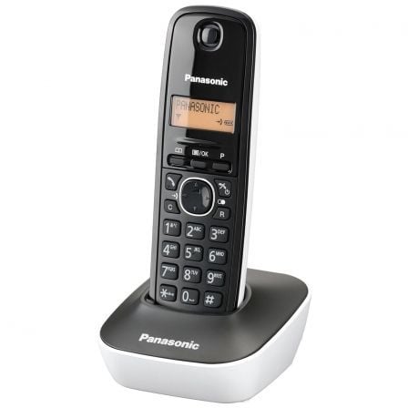 Teléfono Inalámbrico Panasonic KX - TG1611/ Negro y Blanco - Tiensol