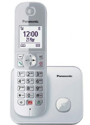 Teléfono Inalámbrico Panasonic KX - TG6851SP/ Plata - Tiensol