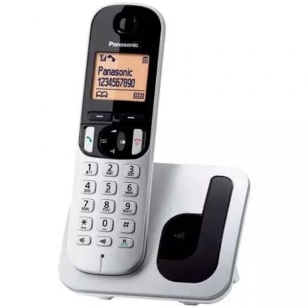 Teléfono Inalámbrico Panasonic KX - TGC210SP/ Plata - Tiensol