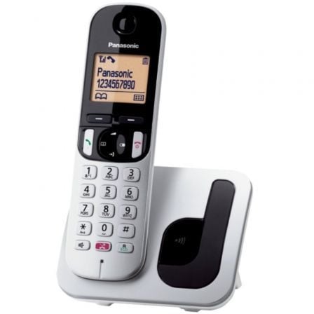 Teléfono Inalámbrico Panasonic KX - TGC250SPS/ Plata - Tiensol