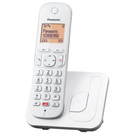 Teléfono Inalámbrico Panasonic KX - TGC250SPW/ Blanco - Tiensol