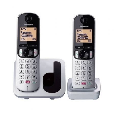 Teléfono Inalámbrico Panasonic KX - TGC252SPS/ Pack DUO/ Plata - Tiensol