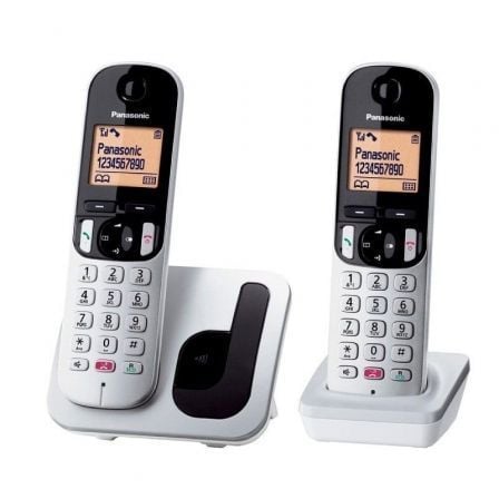 Teléfono Inalámbrico Panasonic KX - TGC252SPS/ Pack DUO/ Plata - Tiensol