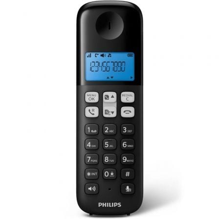 Teléfono Inalámbrico Philips D1611B/34/ Negro - Tiensol