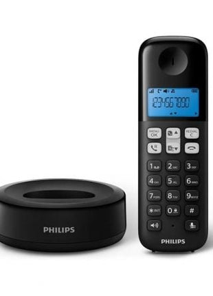 Teléfono Inalámbrico Philips D1611B/34/ Negro - Tiensol