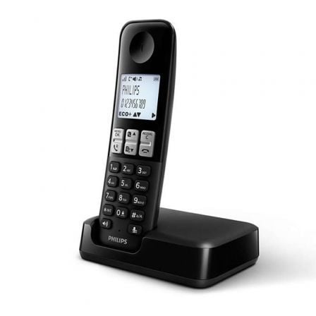 Teléfono Inalámbrico Philips D2501B/01/ Negro - Tiensol