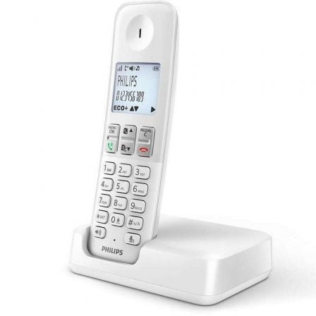 Teléfono Inalámbrico Philips D2501W/34/ Blanco - Tiensol