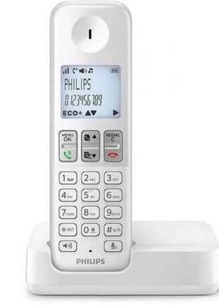 Teléfono Inalámbrico Philips D2501W/34/ Blanco - Tiensol