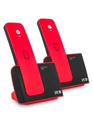 Teléfono Inalámbrico SPC Blade 7292RC2/ Pack DUO/ Rojo y Negro - Tiensol