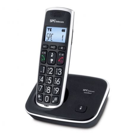 Teléfono Inalámbrico SPC Telecom 7608/ Negro - Tiensol