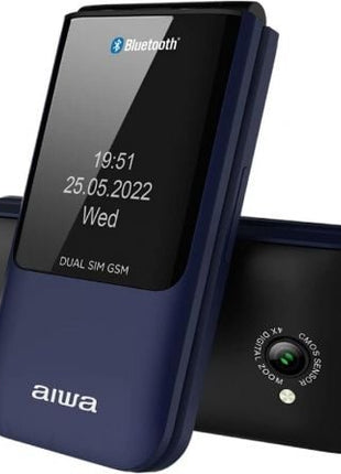 Teléfono Móvil Aiwa FP - 24BL para Personas Mayores/ Azul - Tiensol