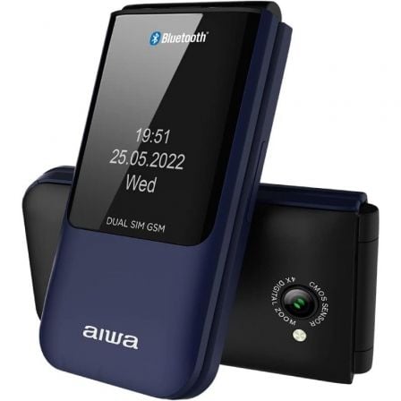 Teléfono Móvil Aiwa FP - 24BL para Personas Mayores/ Azul - Tiensol