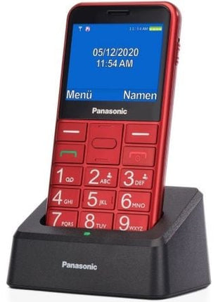 Teléfono Móvil Panasonic KX - TU155EXRN para Personas Mayores/ Rojo - Tiensol