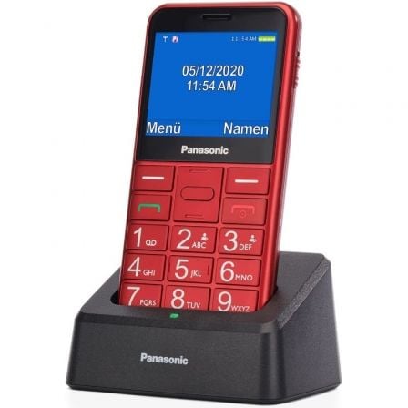 Teléfono Móvil Panasonic KX - TU155EXRN para Personas Mayores/ Rojo - Tiensol