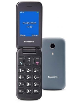 Teléfono Móvil Panasonic KX - TU400EXG para Personas Mayores/ Gris - Tiensol