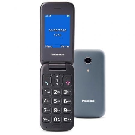 Teléfono Móvil Panasonic KX - TU400EXG para Personas Mayores/ Gris - Tiensol