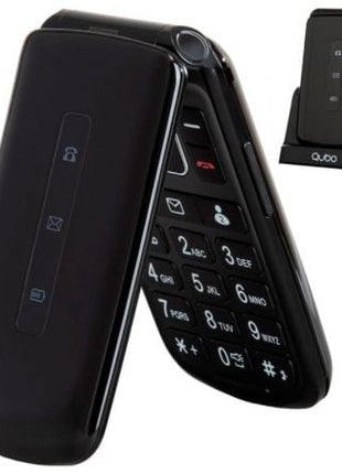 Teléfono Móvil Qubo P - 210NWBKC para Personas Mayores/ Negro - Tiensol