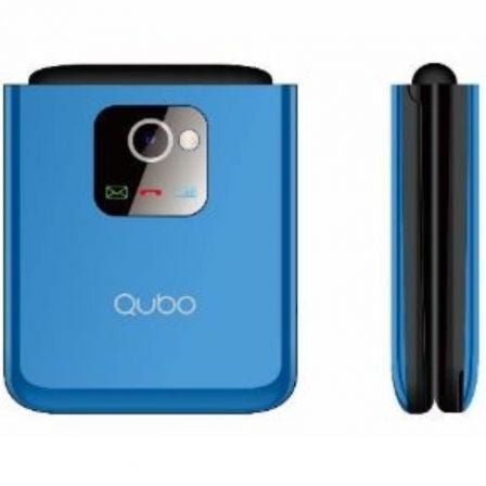 Teléfono Móvil Qubo X - 10 para Personas Mayores/ Azul - Tiensol