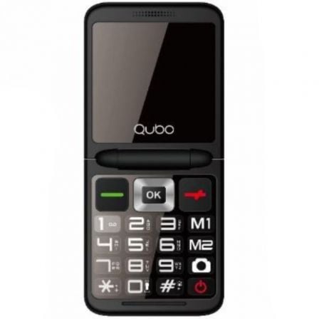 Teléfono Móvil Qubo X - 10 para Personas Mayores/ Azul - Tiensol