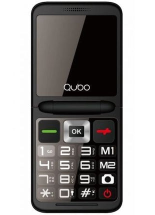 Teléfono Móvil Qubo X - 10 para Personas Mayores/ Negro - Tiensol