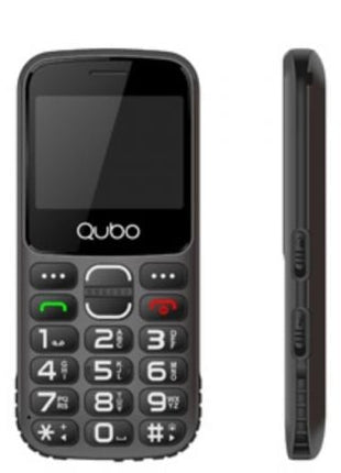 Teléfono Móvil Qubo X - 230BKC para Personas Mayores/ Negro - Tiensol