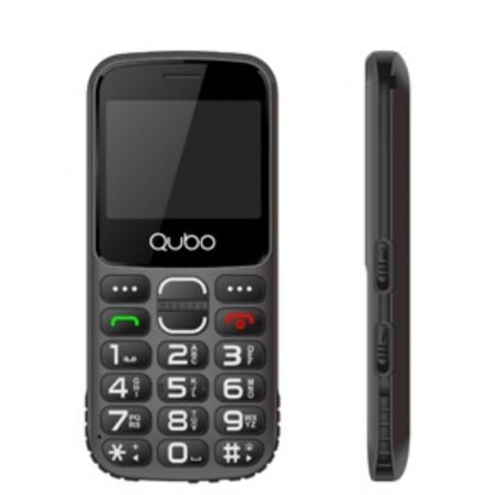 Teléfono Móvil Qubo X - 230BKC para Personas Mayores/ Negro - Tiensol