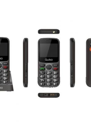 Teléfono Móvil Qubo X - 230BKC para Personas Mayores/ Negro - Tiensol