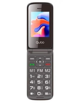 Teléfono Móvil Qubo X - 247BKC para Personas Mayores/ Negro - Tiensol