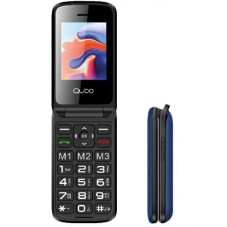 Teléfono Móvil Qubo X - 247BL para Personas Mayores/ Azul - Tiensol