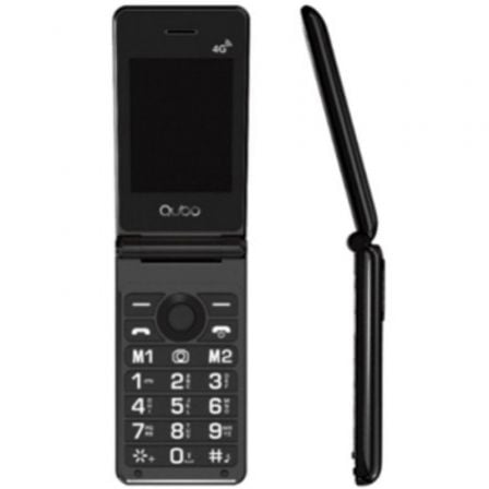 Teléfono Móvil Qubo X - 28 4G para Personas Mayores/ Negro - Tiensol