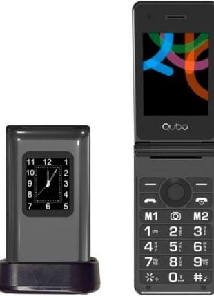 Teléfono Móvil Qubo X - 28BKC para Personas Mayores/ Negro - Tiensol