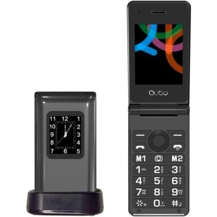 Teléfono Móvil Qubo X - 28BKC para Personas Mayores/ Negro - Tiensol