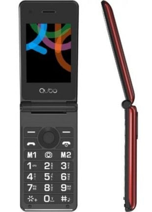 Teléfono Móvil Qubo X - 28RD para Personas Mayores/ Rojo - Tiensol