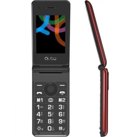 Teléfono Móvil Qubo X - 28RD para Personas Mayores/ Rojo - Tiensol