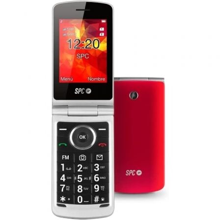 Teléfono Móvil SPC Opal para Personas Mayores/ Rojo - Tiensol