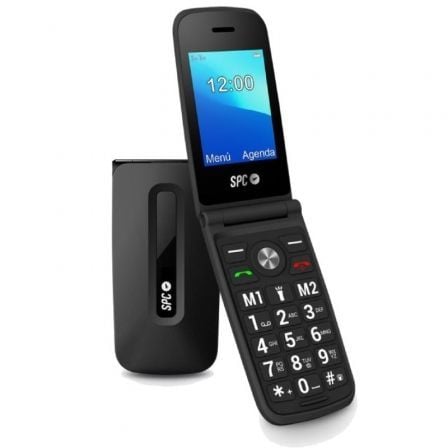 Teléfono Móvil SPC Titan para Personas Mayores/ Negro - Tiensol