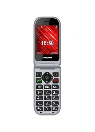 Teléfono Móvil Telefunken S460 para Personas Mayores/ Rojo - Tiensol