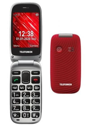 Teléfono Móvil Telefunken S560/ Para Personas Mayores/ Rojo - Tiensol